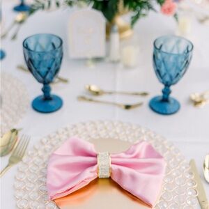 14” Gold crystal charger plate